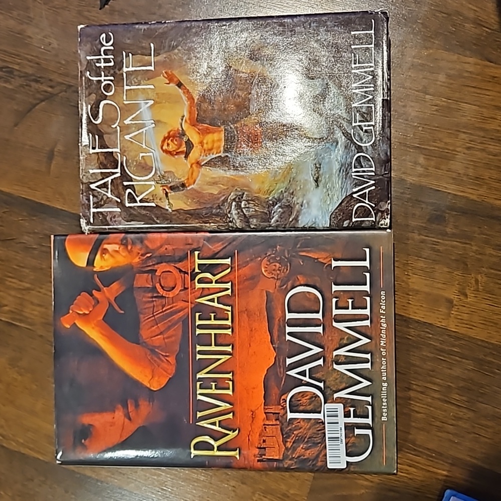 Lot of 2 David Gemmell books - Ravenheart and Tales of the Rigante